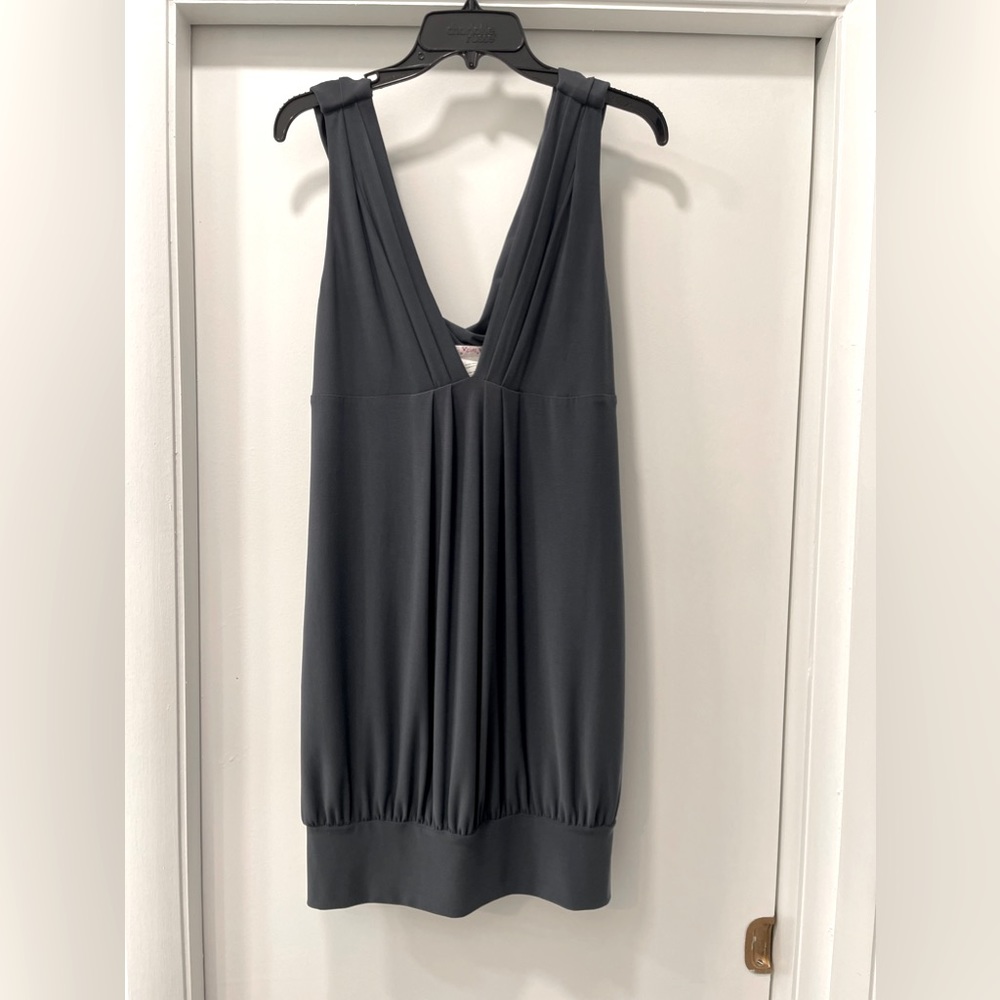 Wishes, Wishes, Wishes mini dress, slate gray, sz large